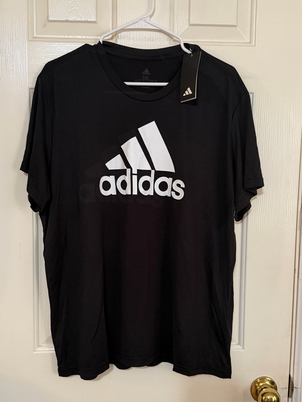 adidas Black T-Shirt with White Logo